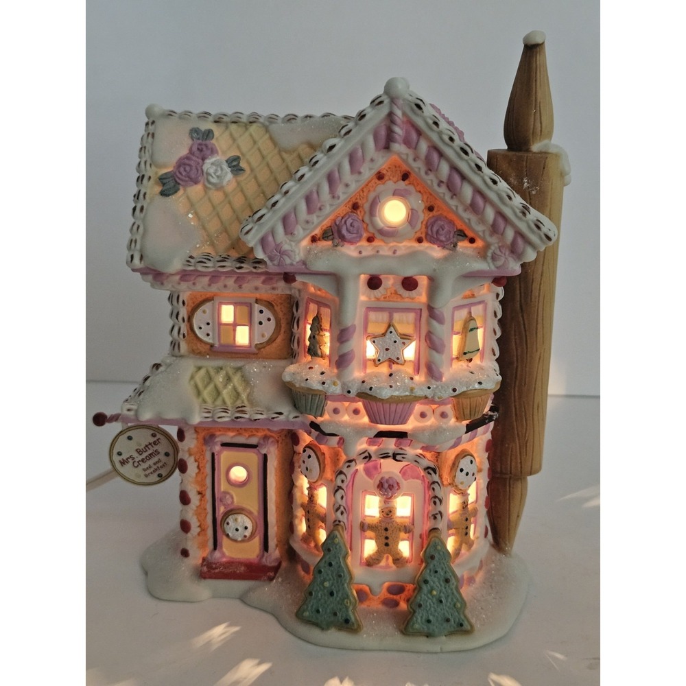 Dept 56 Sweet Streets Mrs Butter Creams Bed and Breakfast Christmas Village Rare